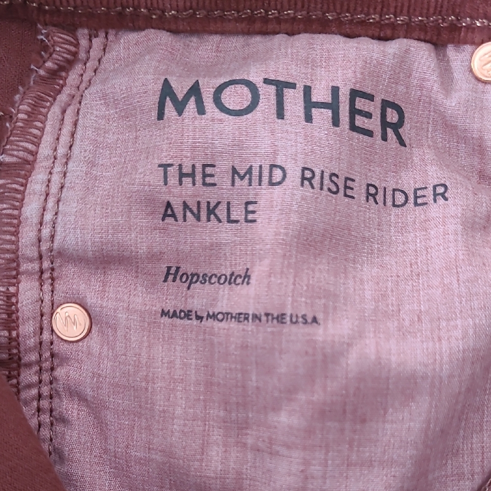 Mother Mid Rise Rider Cords 24